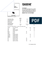 Central: CXT2907A Surface Mount PNP Silicon Transistor Description