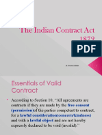 Lect III - The Indian Contarct Act