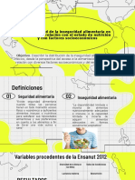 La Magnitud de La Inseguridad Alimentaria en México - Su Relación Con El Estado de Nutrición y Con Factores Socioeconómicos