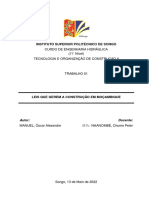 Leis Que Gerem A Construção em Moçambique