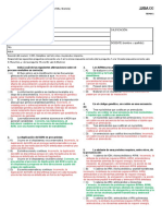 Biología: Examen de 2° Parcial sobre Tema 1