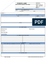 Fiche Rapport Journalier Chantier