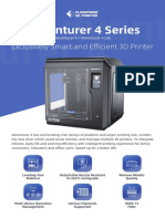 Adventurer 4 Series: Exclusively Smart and E Cient 3D Printer