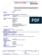 Castrol Power RS 4T 10W-40 Safety Data Sheet