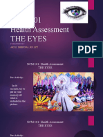 NCM 101 Health Assessment The Eyes: Prepared by