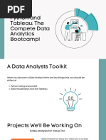 1.1 Lecture Slides Python and Tableau - The Compete Data Analytics Bootcamp