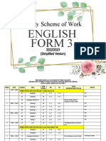 Form 3 English SOW 2022/2023