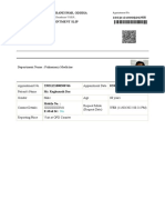 Aiims, Bhubaneswar, Odisha Appointment Slip: Department Name: Pulmonary Medicine