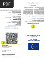 Certificazione Verde COVID-19 EU Digital COVID Certificate: D'Inverno Noemi