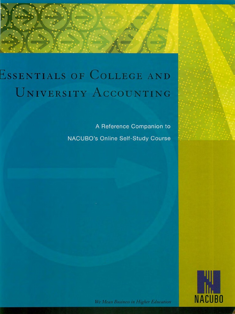 Essentials of College and University Accounting | PDF | Financial ...