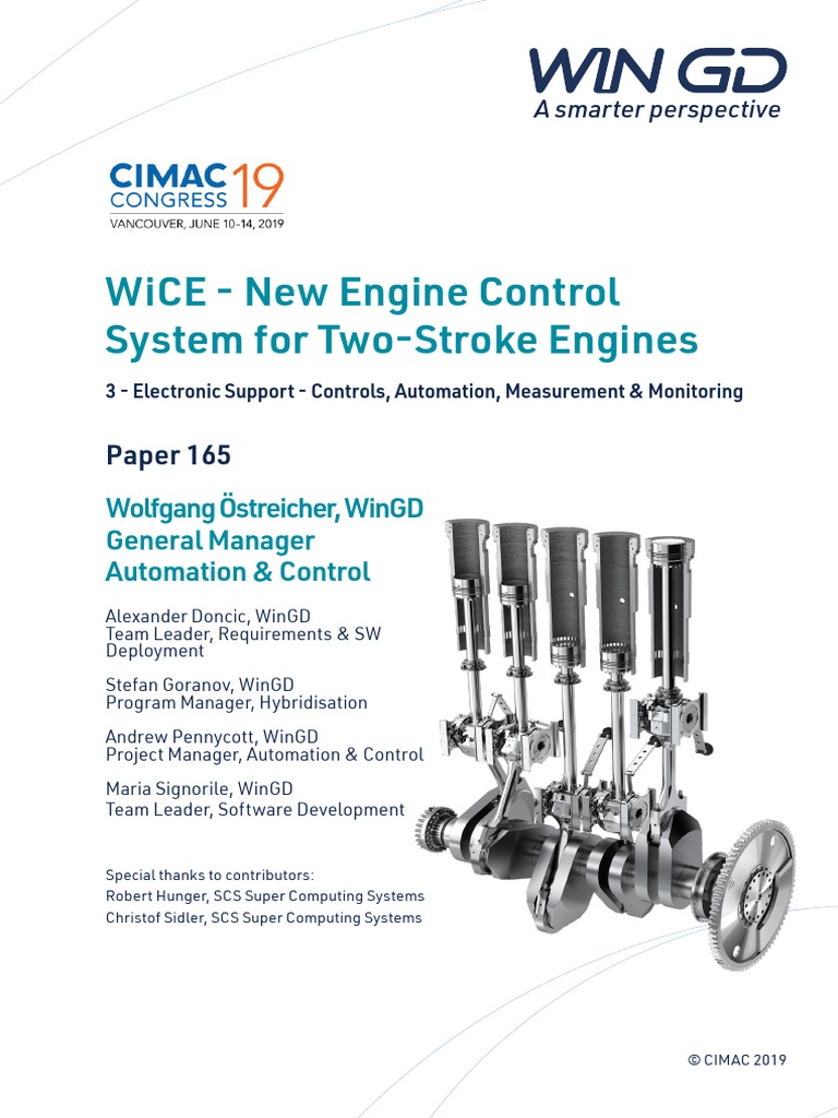 WiCE Engine Control System For 2 Stroke Engines CIMAC2019 Paper 165 ...