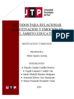 Métodos para Relacionar La Motivación y Emoción en El Ámbito Educativo