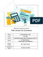 PBL (Mathematics) - Income Tax Assessment-Poah Zhi Xian