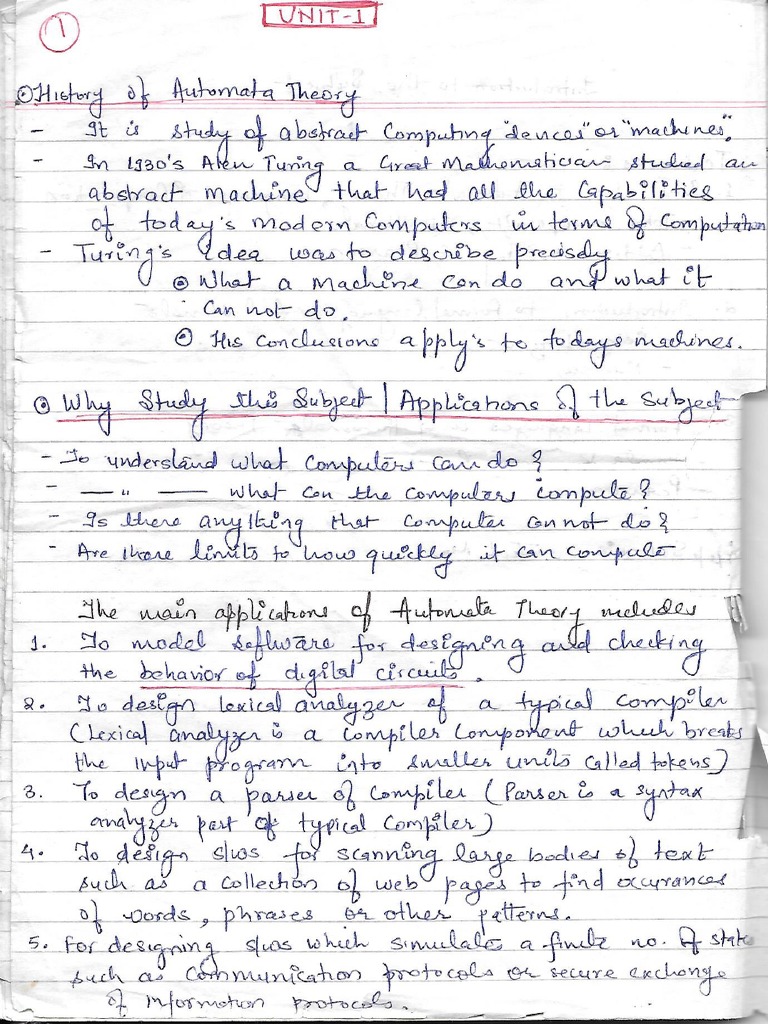 Theory Of Computation Notes Knowledge Gate
