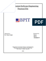 Object Oriented Software Engineering Practical File: Submitted To Submitted by