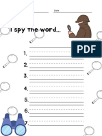 I Spy Sight Word.recording-sheet