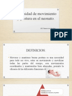 Necesidad de Movimiento y Postura en El Neonato