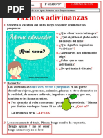 Adivinanzas para Primer Grado | PDF