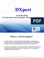 JDXpert - Groundbreaking Job Description Management Solution