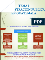 La Administración Publica en Guatemala