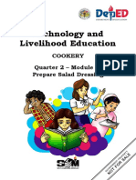 Technology and Livelihood Education: Cookery Quarter 2 - Module 4: Prepare Salad Dressing