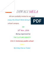 Diwali: All Are Cordially Invited To See and School Campus