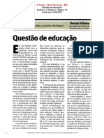 Artigo - Questão de Educação