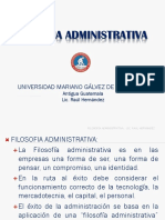 Filosofía administrativa de la Universidad Mariano Gálvez