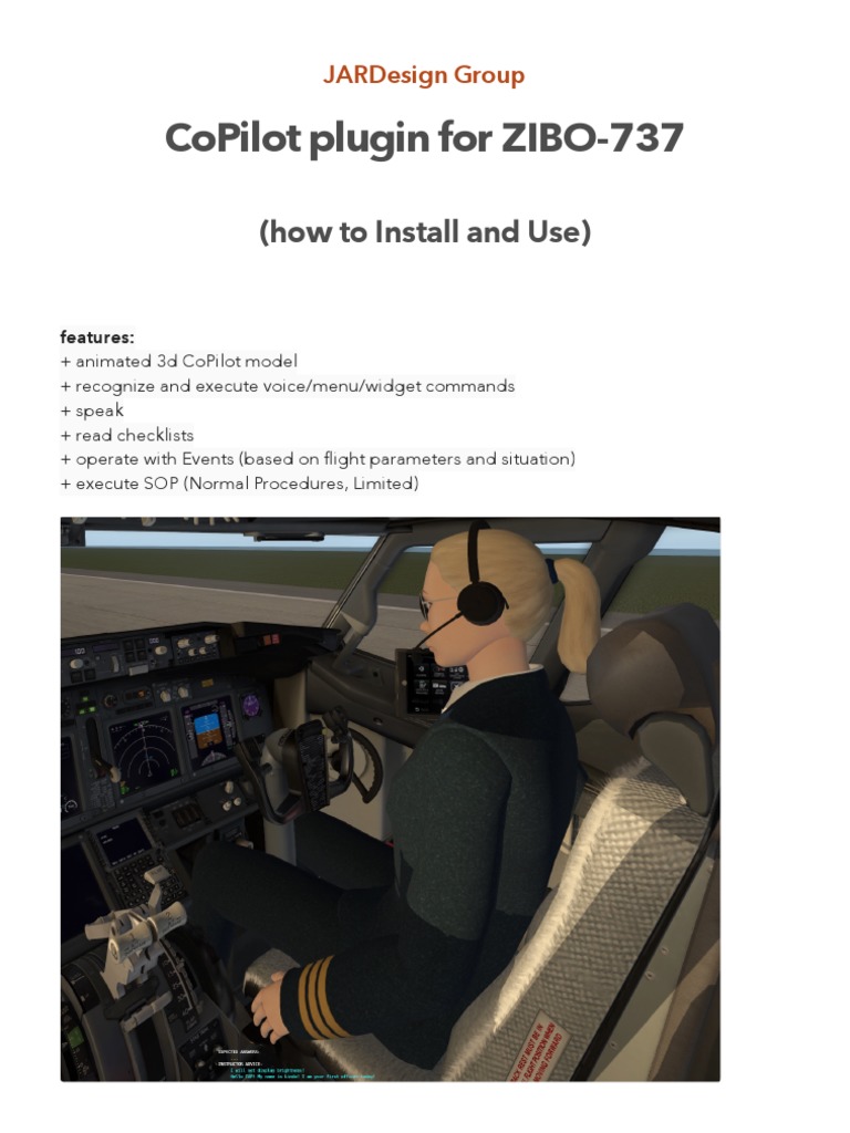 JARDesign CoPilot for ZIBO-737 Guide | PDF | Button (Computing ...