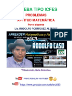 Problemas Aptitud Matematica. Profe Rodolfo Youtuber