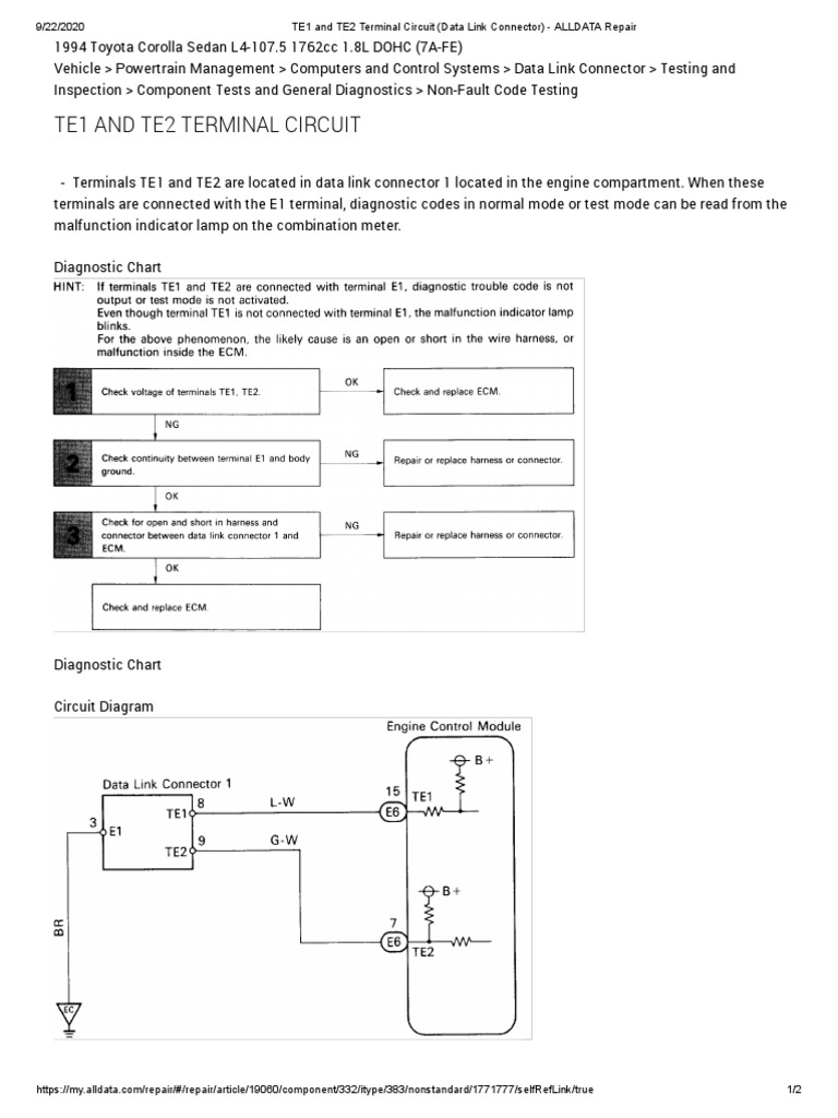 Te1 and Te2 Terminal Circuit | PDF