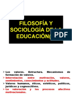 Filosofía y Sociología de La Educación 2UP