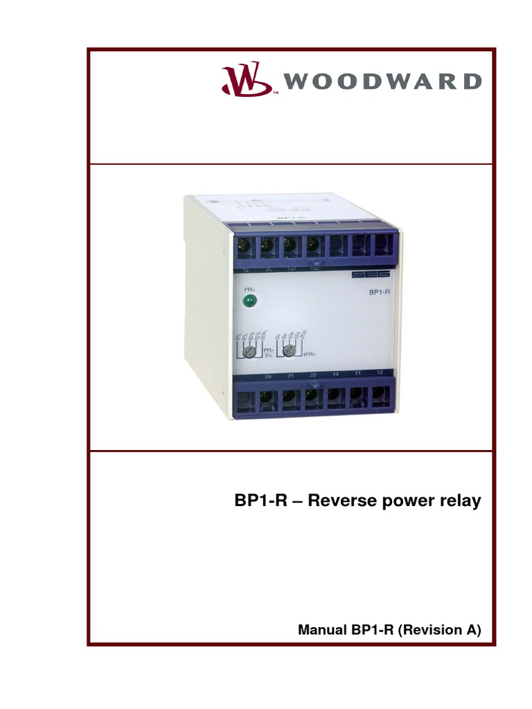 BP1R Reverse Power Relay PDF Alternating Current Relay