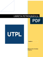 Libreta Petrografica Trabajo Final Bimestre