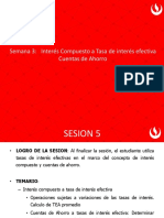 Tasa Efectiva de Interes, Tasas Efectivas Equivalentes e Interes Compuesto A Tasa Efectiva - Cuentas de Ahorro Semana 3