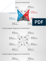 8 Step Origami Diagram For Powerpoint: Text Title Text Title
