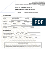 Cedula Act de Datos