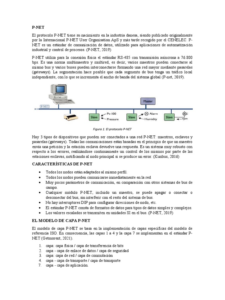 Protocolo P-NET: Comunicación Industrial | PDF | Informática ...
