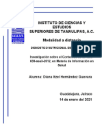 Investigación Sobre El Contenido de La NOM-035-ssa3-2012, en Materia de Información en Salud