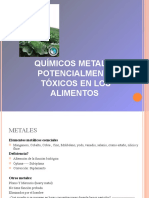 Meta les potencialmente tóxicos en alimentos