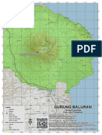 Map of Roads and Elevation in West Java