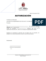 Autorización Juveniles 2022