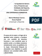 Presentación Trasversalidad de Genero Deporte