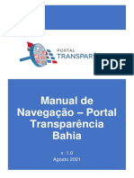 Manual de Navegação do Portal Transparência Bahia