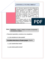 Guía 4 - ¿CONOCES LA CULTURA GRIEGA