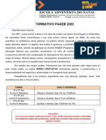 Comunicado Paaeb