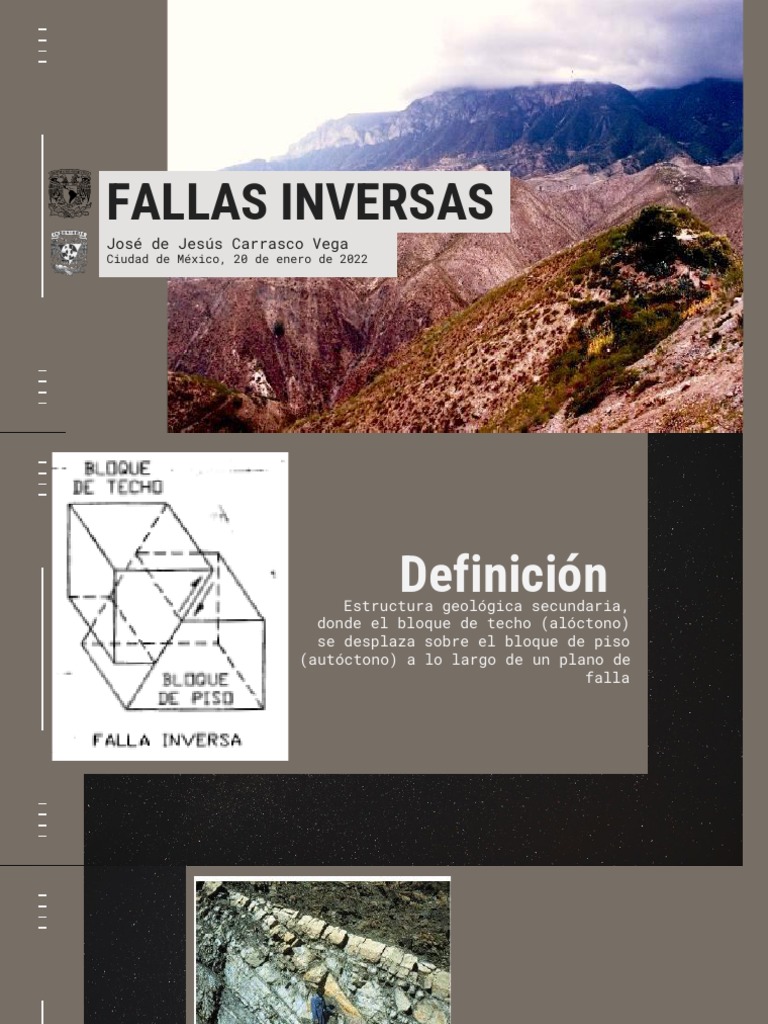 Fallas Inversas - GE - 2022 - 2 | PDF | Falla (geología) | Tectónica