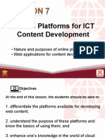 L7 Online Platforms for ICT Content Development