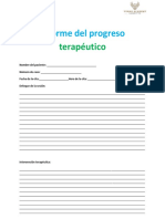 Informe de Progreso Terapéutico