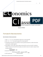 Formulas For Macroeconomics - The Economics Classroom